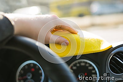 Cleaning car