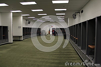 Cleveland Browns Visitors locker room.