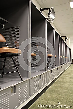 Cleveland Browns visitors locker room