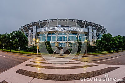 CLEVELAND - JUNE 23,2014: FirstEnergy Stadium exterior view in