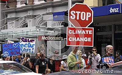 Climate Change campaign protest march