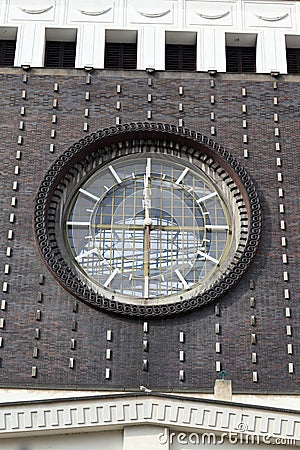 Clock of church of the Sacred Heart of Jesus