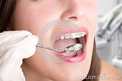 Close-Up of a Dentist at Work