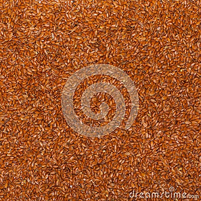 Close up flaxseed linseed brown red food background texture