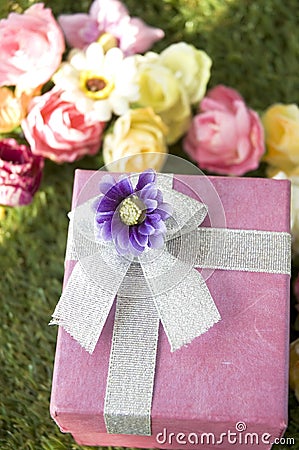 Close up gift box