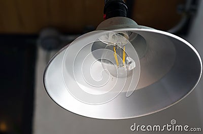 Close up of pendant lamp