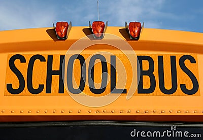 Close up of a school Bus