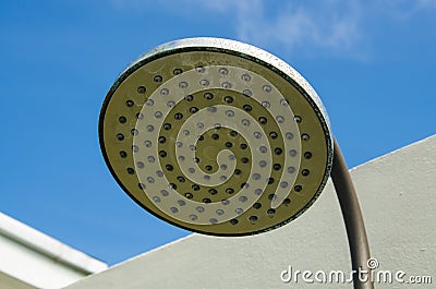 Close-up of shower head no Water