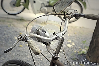 Close up vintage bicycle