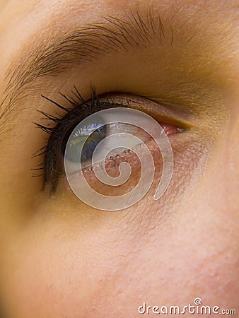Close up of womans eye