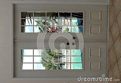 Closed French doors