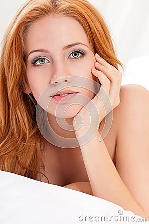 Girl on bed