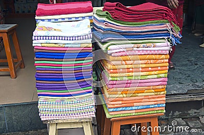 Cloth in asia street market