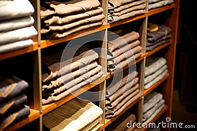 Clothes in a store