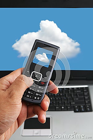 Cloud computing and hand phone technology