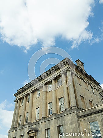 Clouds and building