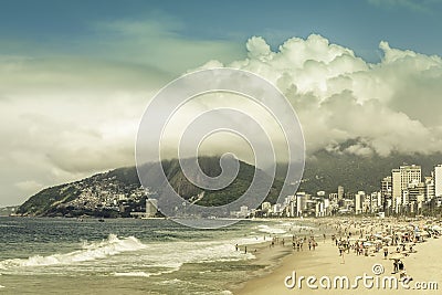 Clouds over Ipanema Beach in Rio de Janeiro