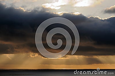 Clouds over the sea