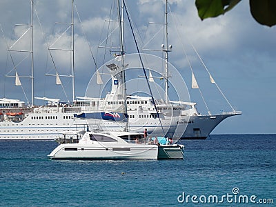 Club med calls at bequia in the windward islands