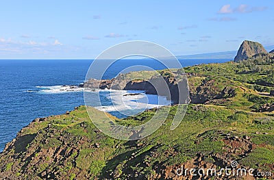 Landscape on Pacific Ocean, Maui, HawaiiScenic on Caribbean Sea in ...