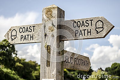 Coastal Path Sign