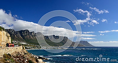 Coastal road near Camps Bay, Western Cape, South Africa