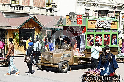 Coca cola ads truck