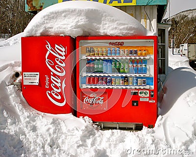 Coca cola on ice