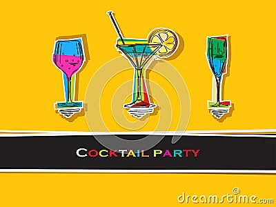 Cocktail party card