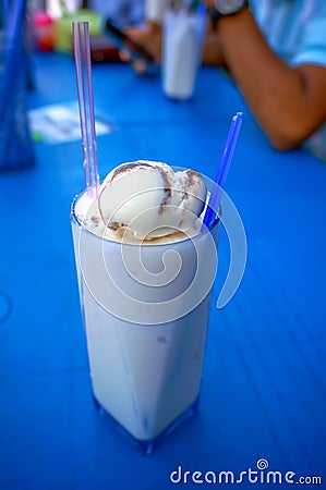 Coconut milk shake