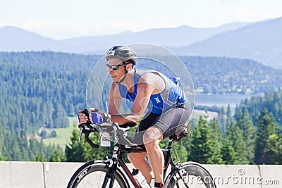 Coeur d Alene Ironman cycling event