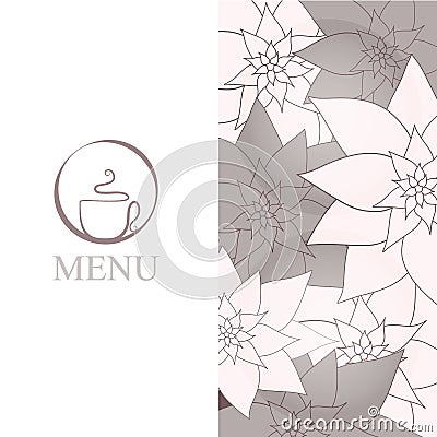 Coffee cup Menu background