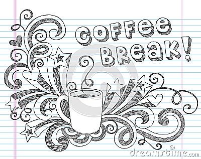 Coffee Mug Doodles Vector Illustration