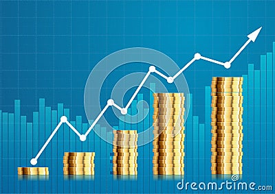 coin stock chart stock illustration image 55898125 coin stock chart