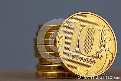 Coins in stack