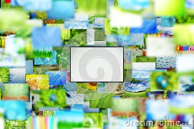 Collage of images background