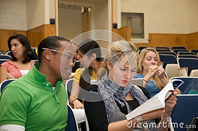 College student diversity in a lecture hall