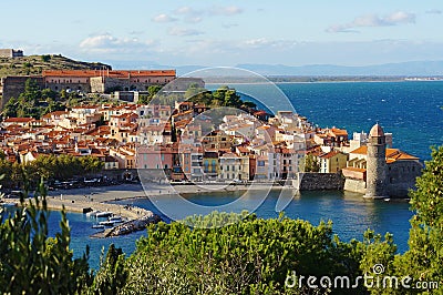 Collioure coastal village in France