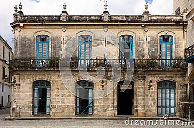 Colonial Spanish buildings in Havana, Cuba