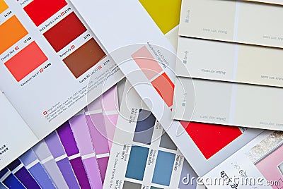 Color Fan Chart, Book, Catalog and Card for House Paint