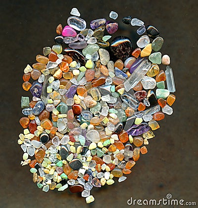 Color gemstones background