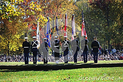 Color Guard - Veterans Day Ceremony Vietnam Mem