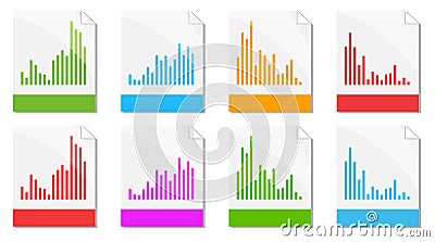 Color Progress Bar Chart Paper