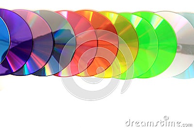 Color(rainbow) CD and DVD media