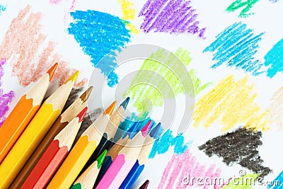 Colored pencils background