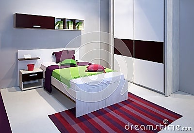 Colorful bedroom