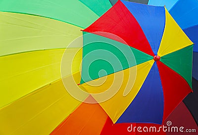 Colorful big and small umbrella