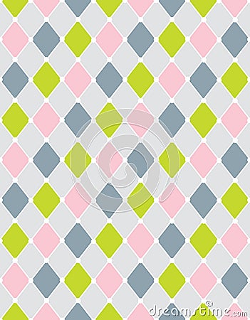 Colorful calm Rhombus. Seamless pattern