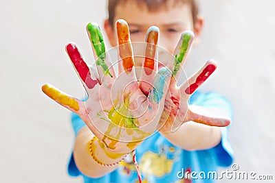 Colorful hands