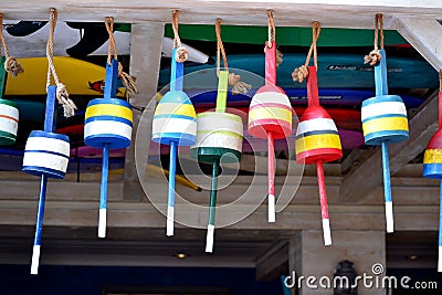 Colorful Hanging Buoys